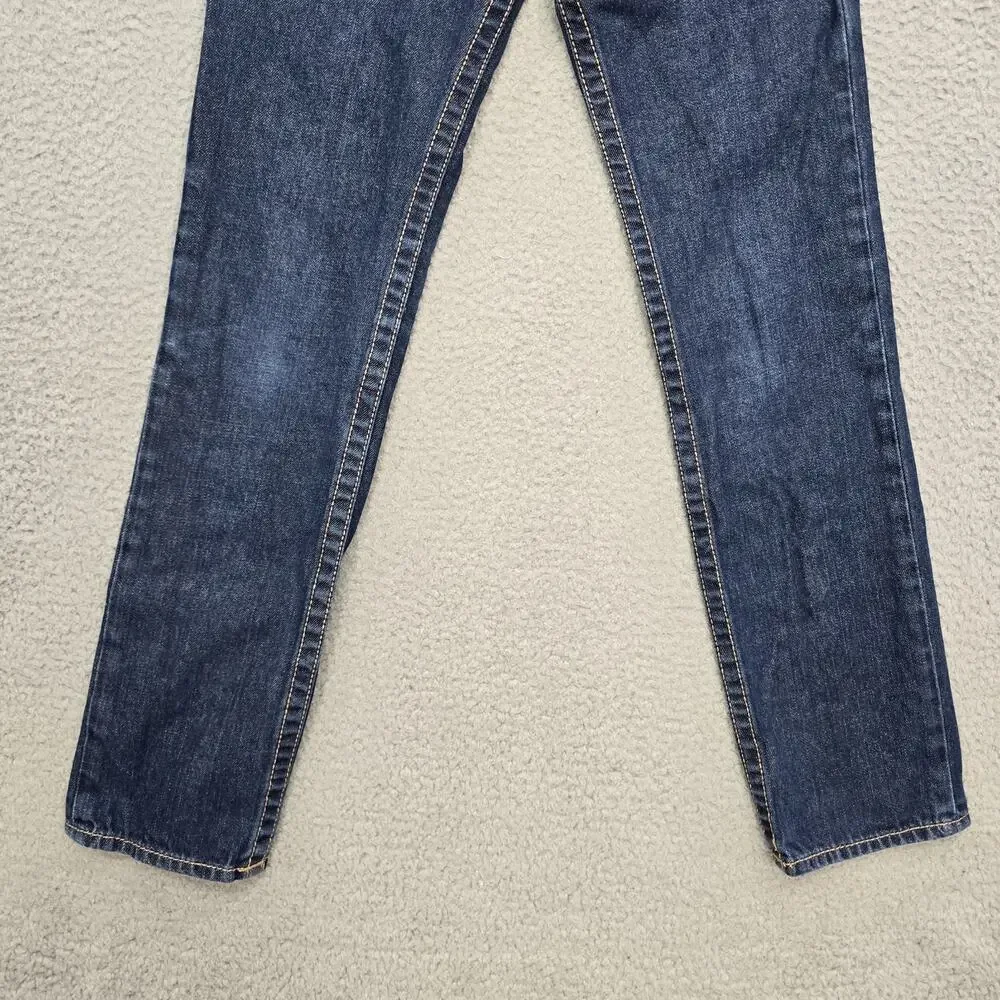 True Religion Girls Jeans Size 12 Blue Denim Bootcut Cotton USA Fabric Kids